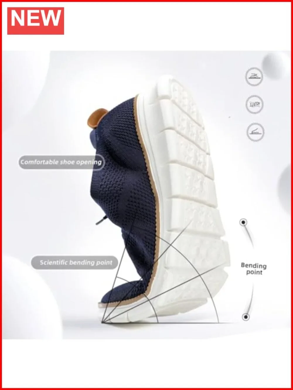 Mesh Casual Dress Walking Sneakers Comfortable Lightweight Soft Sole